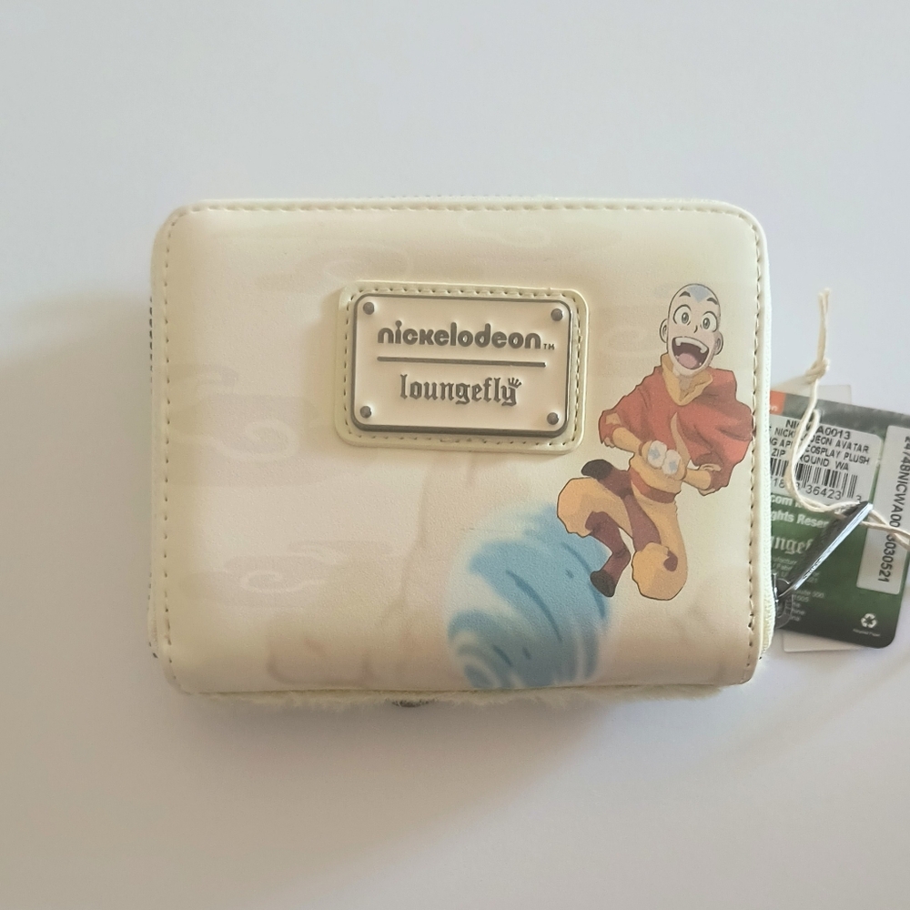 Loungefly Nickelodeon Avatar Aang Appa Cosplay Plush Zip Around Wallet - Picture 6 of 7